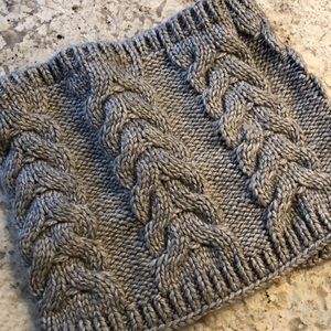 Knit Grap Cowl Scarf